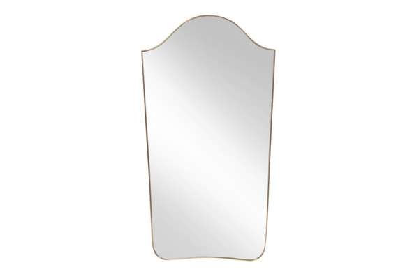 “Chapeau de gendarme” mirror in gilded brass. 1960s.