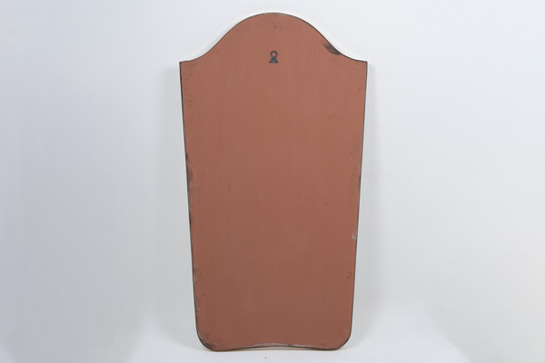 “Chapeau de gendarme” mirror in gilded brass. 1960s.