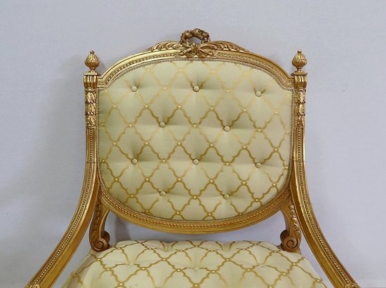 Paire de Fauteuils à la Reine Louis XVI, époque Napoléon III – Milieu XIXème