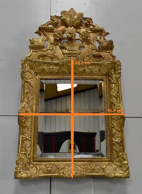  Specchiera in Legno Dorato, Stile Regency - Fine XIX Secolo