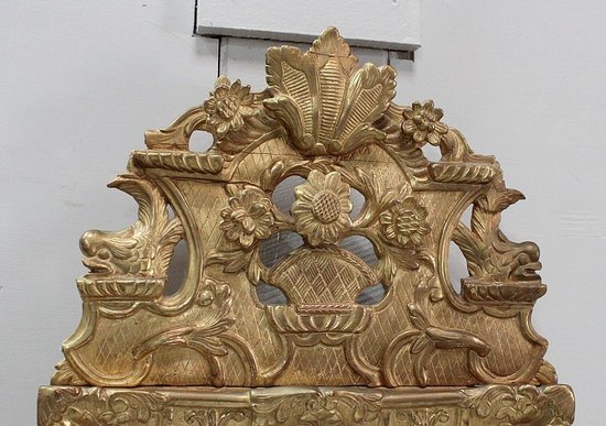  Specchiera in Legno Dorato, Stile Regency - Fine XIX Secolo