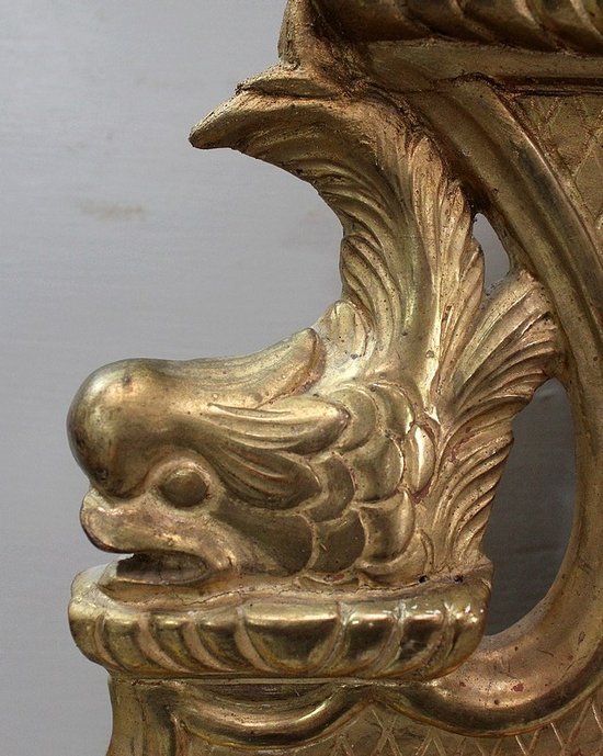  Specchiera in Legno Dorato, Stile Regency - Fine XIX Secolo
