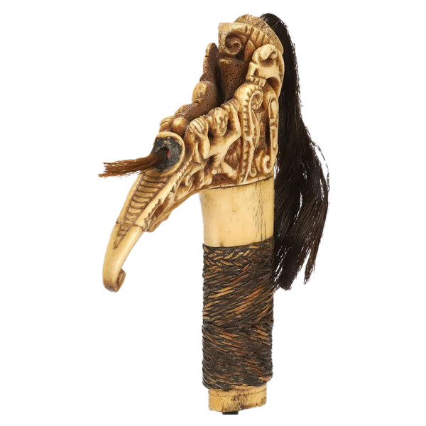 Mandau sword handle - Borneo Island, Indonesia