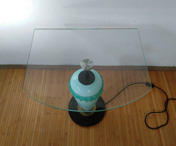 Lampe Guéridon en verre Murano