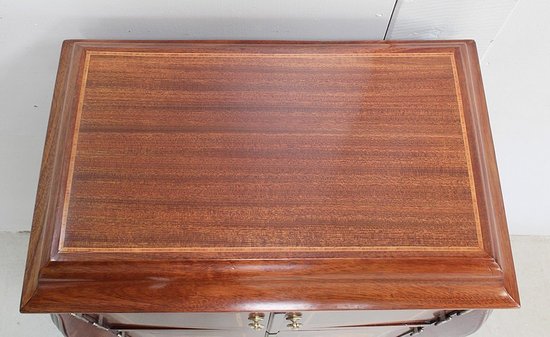  Mobiletto Piccolo in Mogano e Legno Pregiato, Periodo Art Nouveau - Inizio XX Secolo