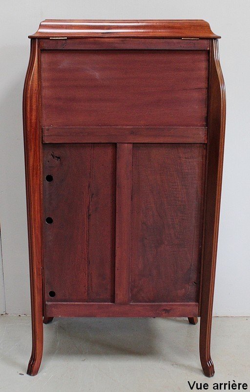  Mobiletto Piccolo in Mogano e Legno Pregiato, Periodo Art Nouveau - Inizio XX Secolo