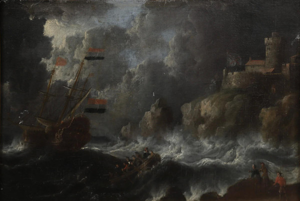 Ship in the storm - Jan Peeters