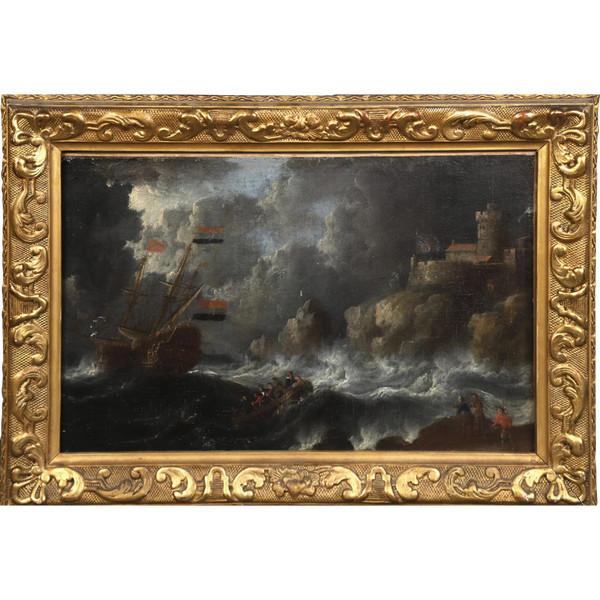 Ship in the storm - Jan Peeters