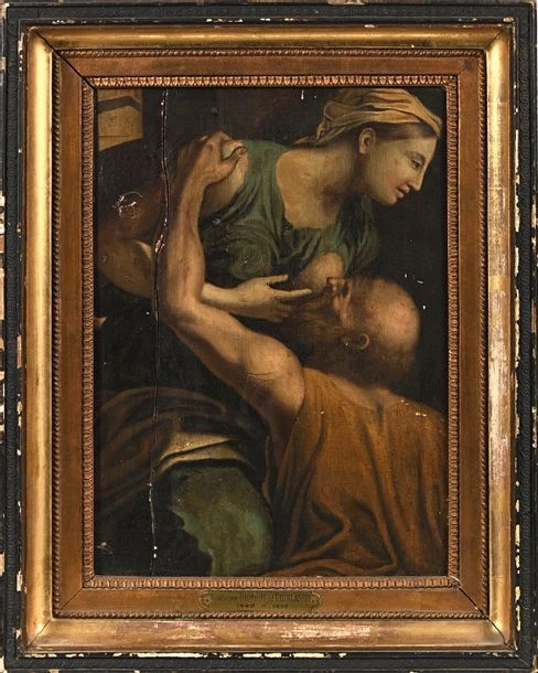 Römische Nächstenliebe - Nach Nicolas Poussin