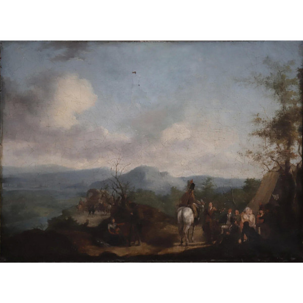Konvoi in den Bergen - Holländische Schule