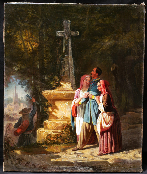 Louis Henri Joseph PEYRONNET, The return of the soldier to his native Brittany