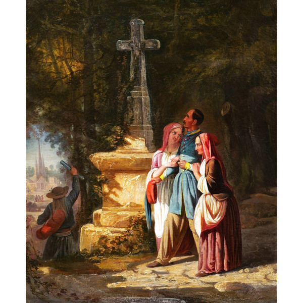 Louis Henri Joseph PEYRONNET, The return of the soldier to his native Brittany