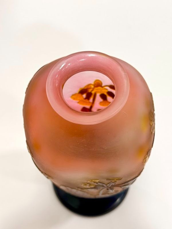 Emile Gallé Vase "Aux Primevères Officinales" (Die offiziellen Primeln)