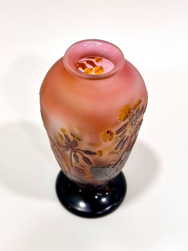 Emile Gallé Vase "Aux Primevères Officinales" (Die offiziellen Primeln)