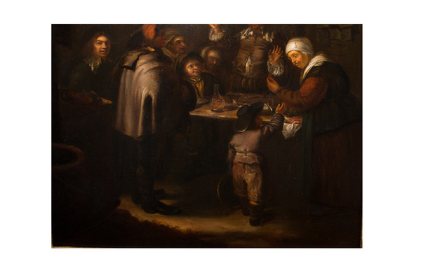 Le Charlatan d’après Frans Van Mieris fin XVIIIe Siècle