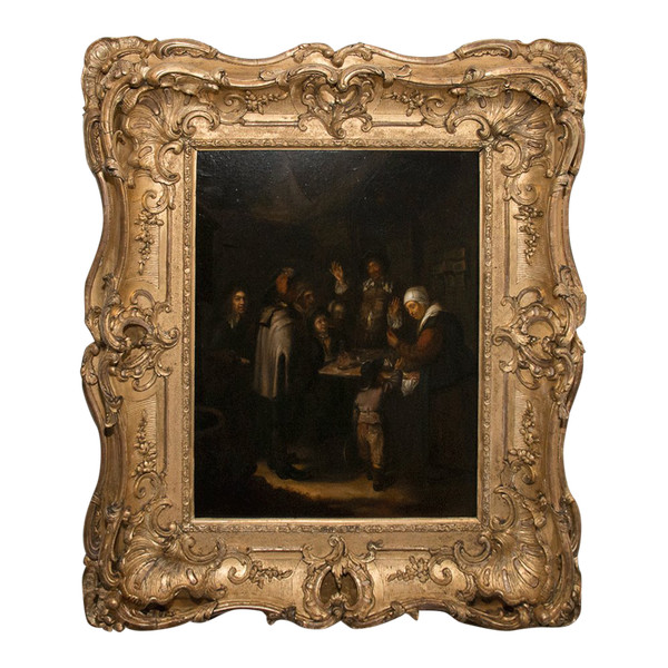 Le Charlatan d’après Frans Van Mieris fin XVIIIe Siècle