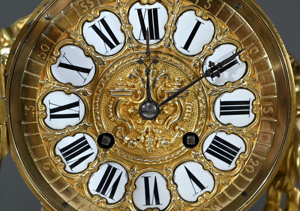 Bronze clock, signed G.Philippe Palais Royal - 1870