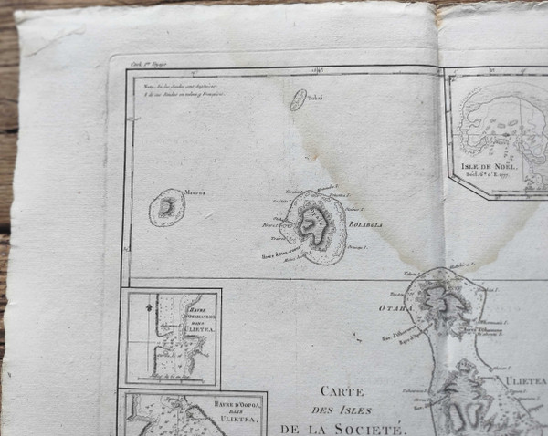 Carta delle isole della società - Rigobert Bonne - 1787