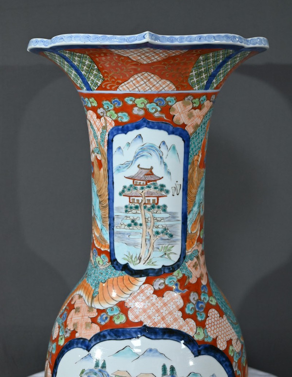 Importante vaso Arita, epoca Meiji, Giappone - Fine XIX secolo
