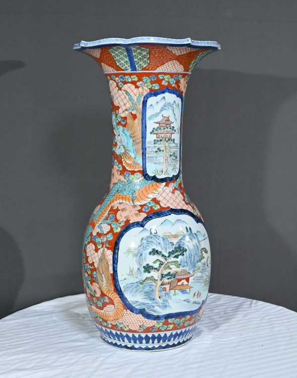 Importante vaso Arita, epoca Meiji, Giappone - Fine XIX secolo