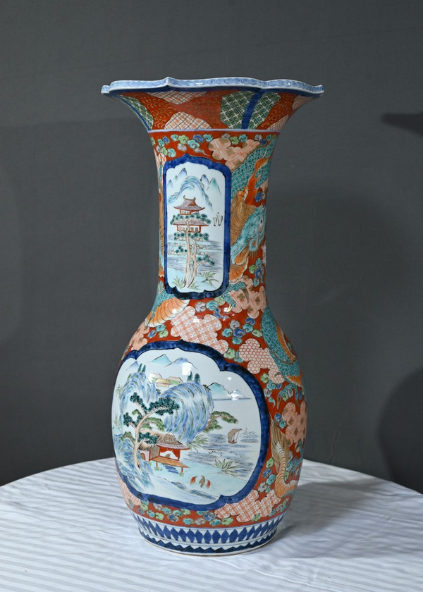 Importante vaso Arita, epoca Meiji, Giappone - Fine XIX secolo