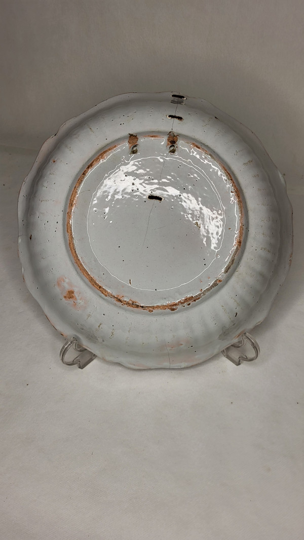 Nevers earthenware salad bowl - 18th century