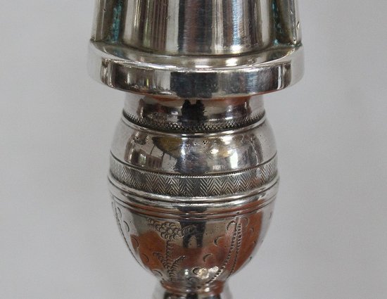 Pair of Silver Bronze Candelabra - 1960s