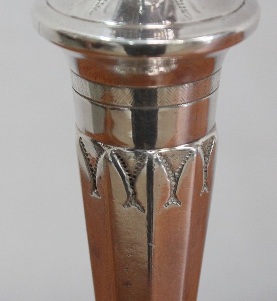 Pair of Silver Bronze Candelabra - 1960s