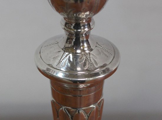 Pair of Silver Bronze Candelabra - 1960s