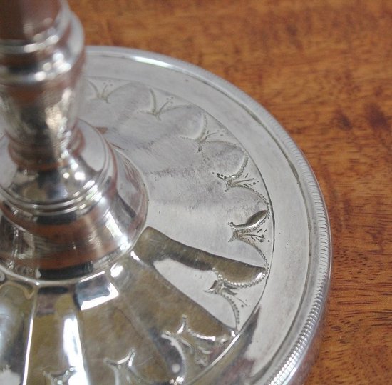 Pair of Silver Bronze Candelabra - 1960s