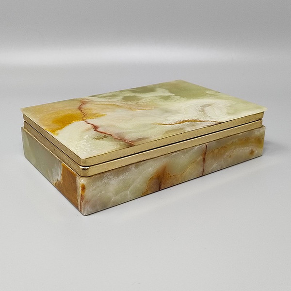 1960s Astonishing Box in Onyx. Made in Italy