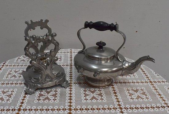 Samovar en Cuivre Argenté, style Louis XV - 2ème moitié du XIXe