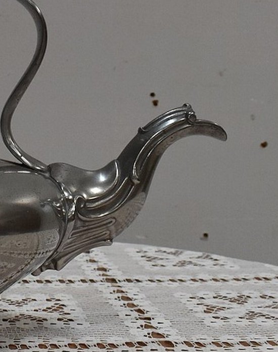 Samovar en Cuivre Argenté, style Louis XV - 2ème moitié du XIXe