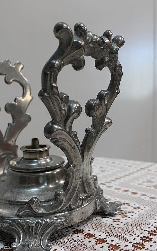 Samovar en Cuivre Argenté, style Louis XV - 2ème moitié du XIXe