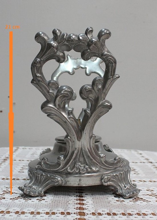 Samovar en Cuivre Argenté, style Louis XV - 2ème moitié du XIXe