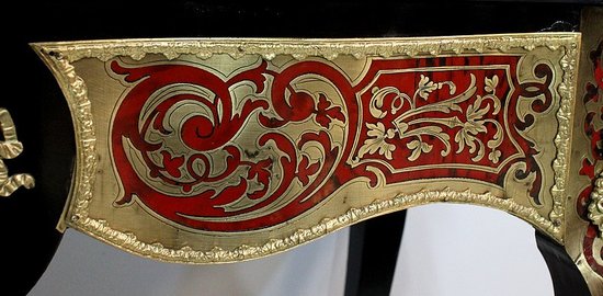 Table de Jeux en Marqueterie `Boulle`, époque Napoléon III - Milieu XIXe