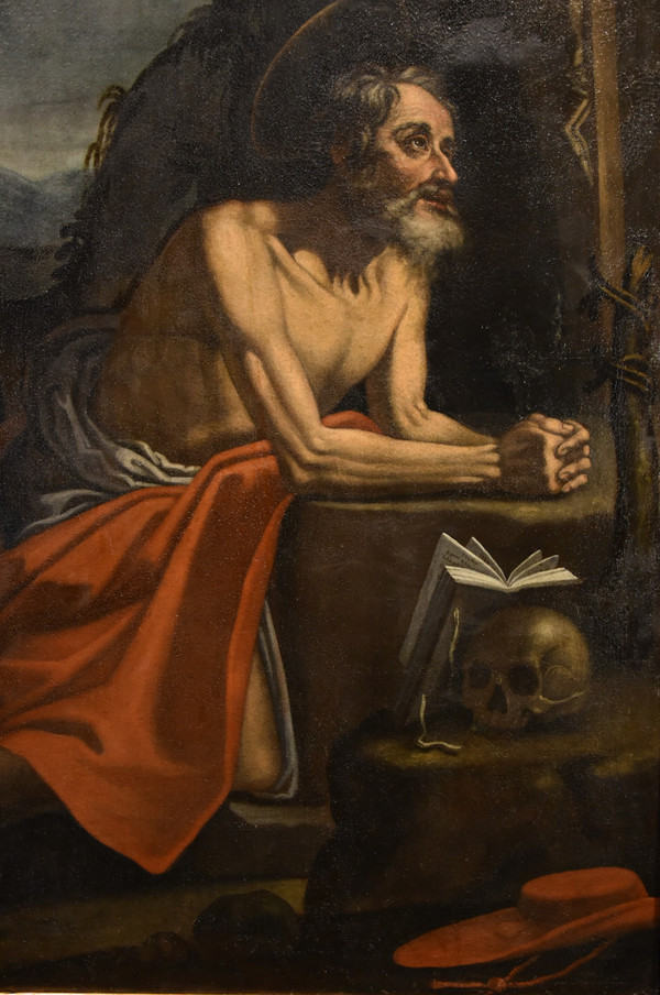 Heiliger Hieronymus Büßer, Hendrick De Somer Dit Enrico Fiammingo (Lokeren 1602 - Neapel 1655)
