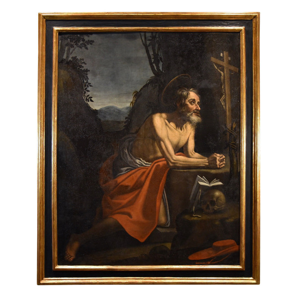 Heiliger Hieronymus Büßer, Hendrick De Somer Dit Enrico Fiammingo (Lokeren 1602 - Neapel 1655)