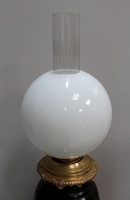 Paire de Lampes Asiatiques à Patine Brune - 1900