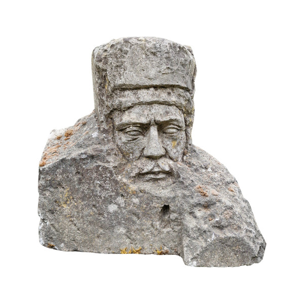 Männliche Büste aus Stein