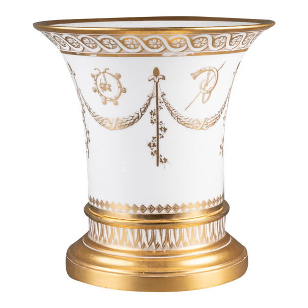 Cache-pot en porcelaine de Sèvres d’époque Empire 