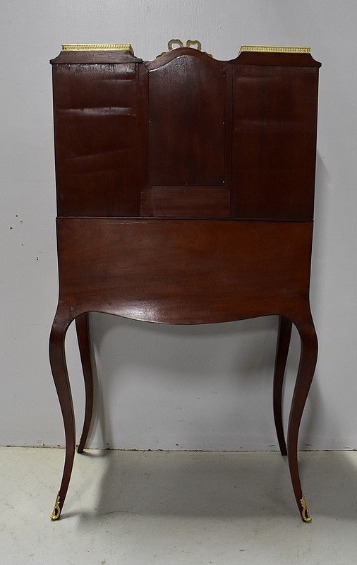 Petit Secrétaire Bonheur du Jour, en Placage de Palissandre de Rio, époque Napoléon III - XIXe