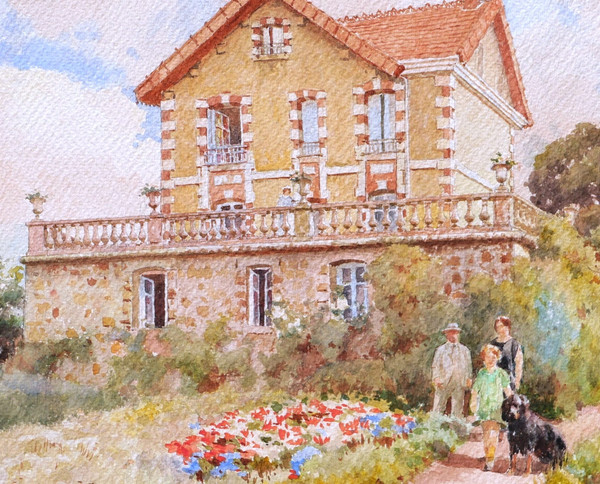 A. BOURY, Eine glückliche Familie