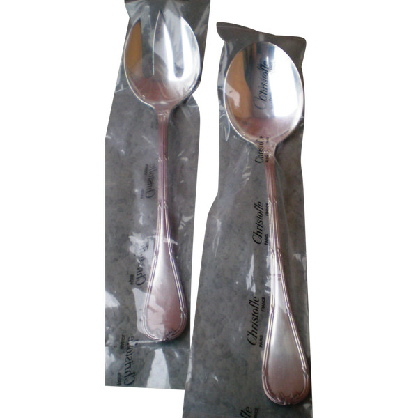 Rubans orfèvrerie Christofle salad servers (2 pieces), new in blister pack
