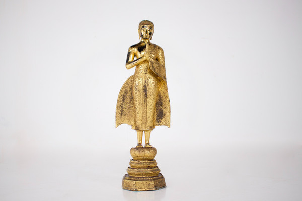 Adorante in bronzo dorato, Rattanakosin.