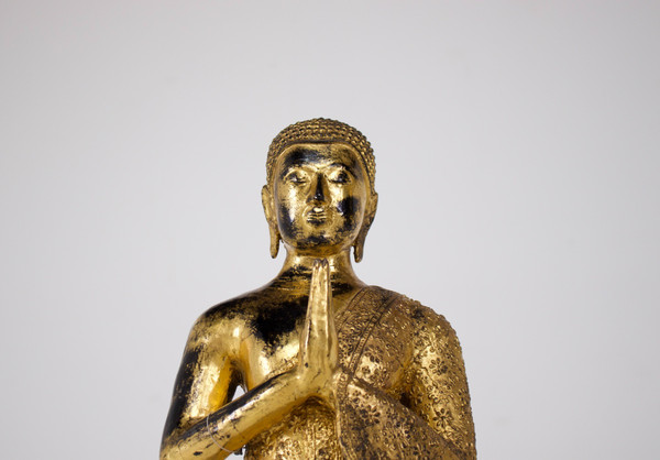 Adorante in bronzo dorato, Rattanakosin.