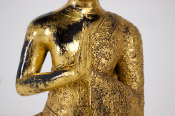 Adorante in bronzo dorato, Rattanakosin.