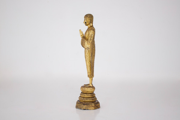 Adorante in bronzo dorato, Rattanakosin.
