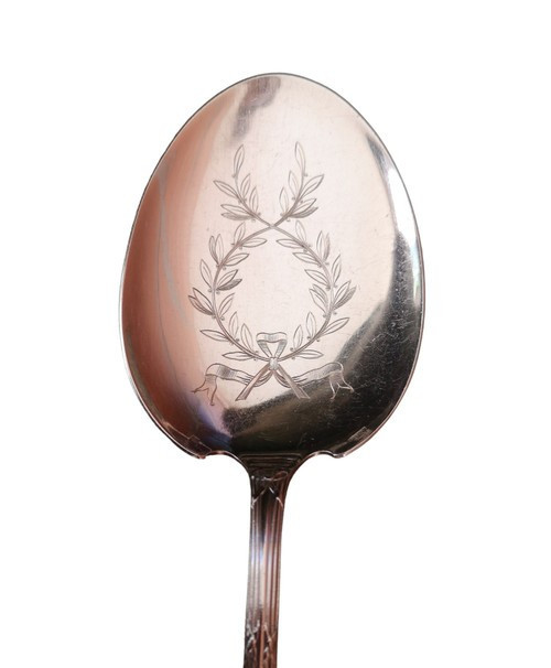 Antique Christofle ice cream scoop model Rubans