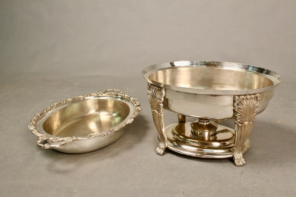 Bain Marie En Métal Argenté